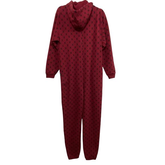 Savage Fenty by Rihanna Jumpsuit Foever Savage Hooded Onesie Red Size Small - Picture 4 of 7